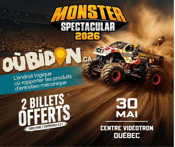 Concours Gagnez une paire de billets pour assister au Monster Spectacular le 30 mai 2026 au Centre Vidéotron à Québec!