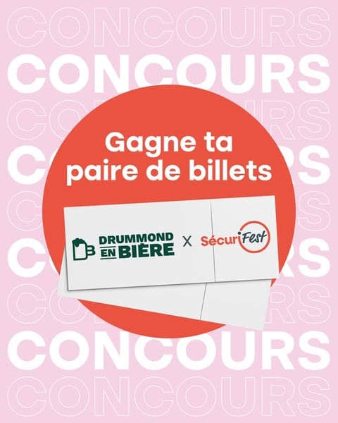 Concours Gagnez une paire de billets pour le festival Drummond en Bière!
