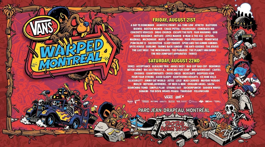 Concours Gagnez une paire de billets pour le Vans Warped Tour!