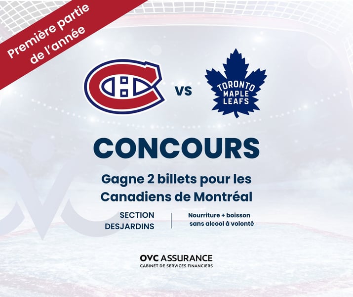 Concours Gagnez une paire de billets pour les Canadiens le 19 septembre!