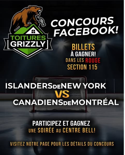 Concours Gagnez une paire de billets pour les Canadiens!