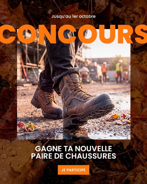 Concours Gagnez une paire de chaussures de travail!