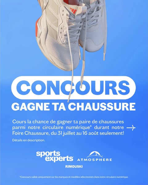 Concours Gagnez une paire de chaussure!