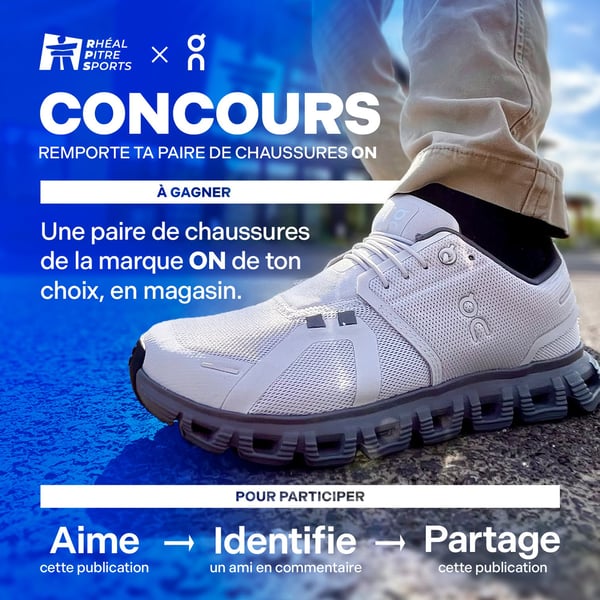 Concours Gagnez une paire de chaussures de la marque ON!