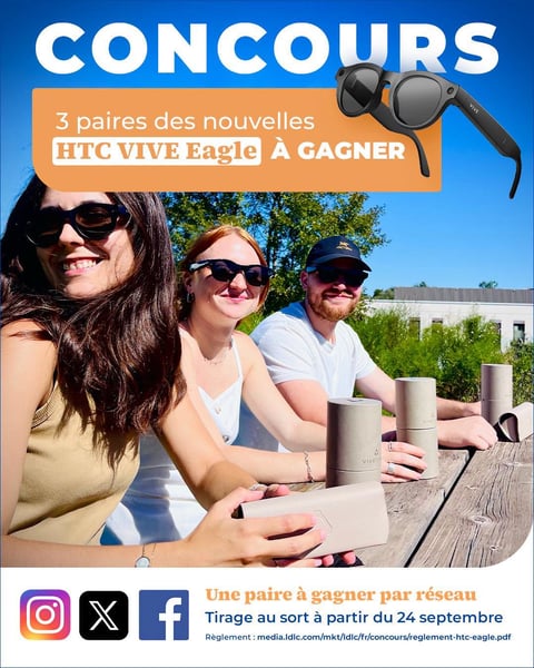 Concours Gagnez une paire de lunettes solaires HTC VIVE Eagle!