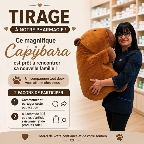 Concours Gagnez une peluche Capybara!