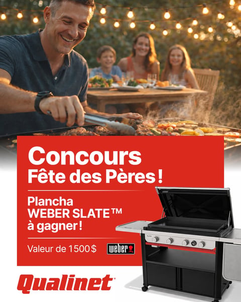 Concours Gagnez une Plancha Weber Slate!