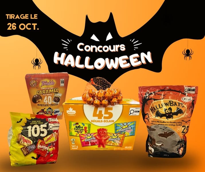 Concours Gagnez une tonne de friandises pour célébrer la soirée du 31 octobre!