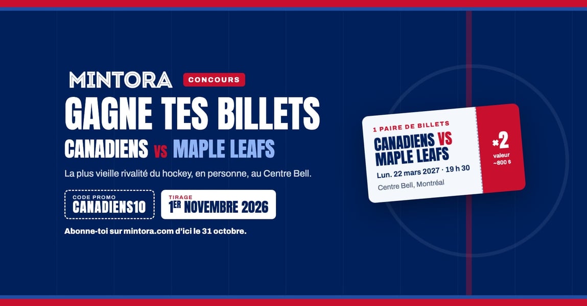 Concours Gagnez vos billets pour le Canadien de Montréal!