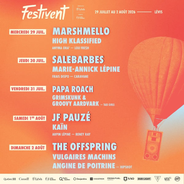 Concours Gagnez vos passes pour le Festivent 2026!