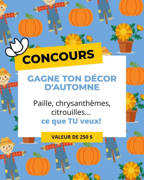 Concours Gagnez votre décor d'automne d'une valeur de 250$!