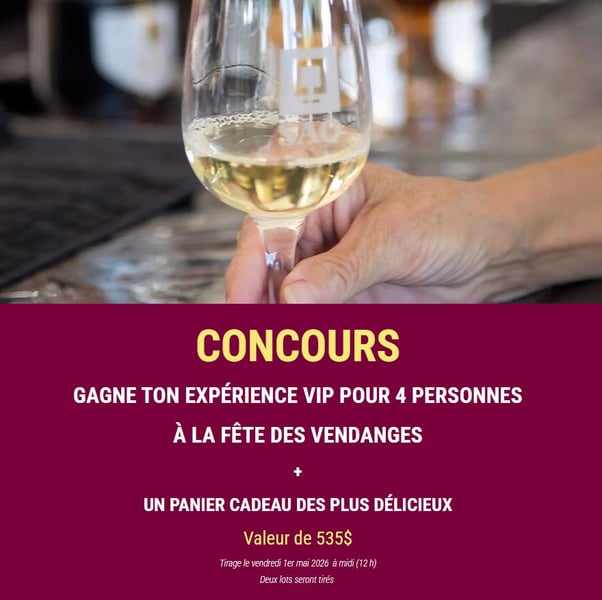 Concours Gagnez votre expérience pour quatre à la fête des vendanges!