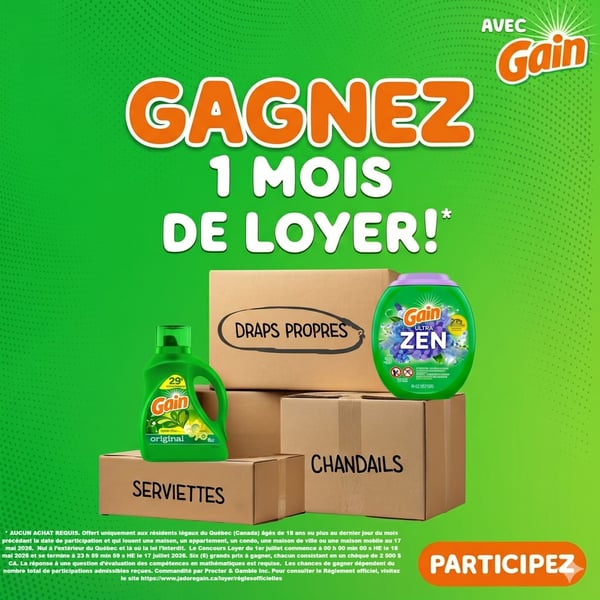Concours Gain - 1 Mois de Loyer Gratuit à Gagner