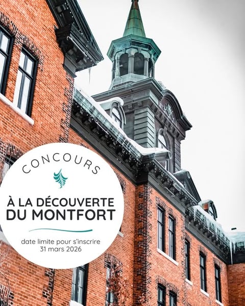 Concours Hôtel Montfort- Courez la chance de gagner un forfait La Grande Évasion pour deux personnes d'une valeur de 480$ à l'Hôtel Montfort !