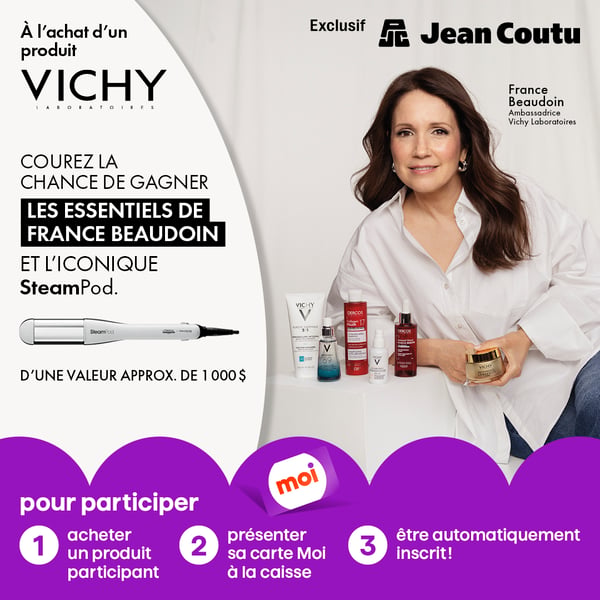 Concours Jean Coutu Gagnez un ensemble des essentiels Vichy de France Beaudoin et le Steampod!