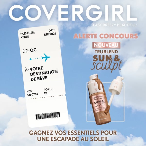 Concours Jean Coutu Gagnez un ensembles d’essentiels d'été Covergirls!