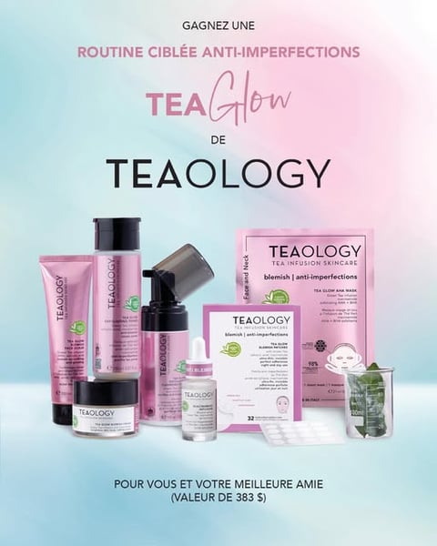 Concours Jean-Coutu - Gagnez un magnifique panier de produits Teaology d'une valeur de 383$