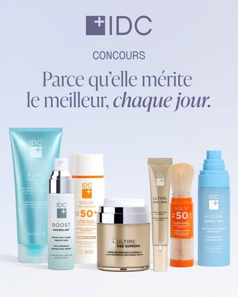 Concours Jean Coutu Gagnez un panier-cadeau IDC Dermo!