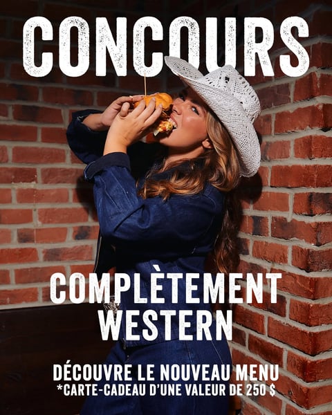 Concours La Belle et La Boeuf - Burger Bar Gagnez une carte-cadeau de 250$!