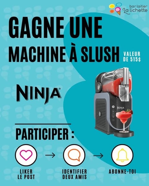 Concours La Lichette - Gagnez une machine à slush Ninja ! Concours La Lichette - Gagnez une machine à slush Ninja !