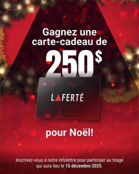 Concours Laferté - Gagnez une carte-cadeau de 250 $ pour Noël !