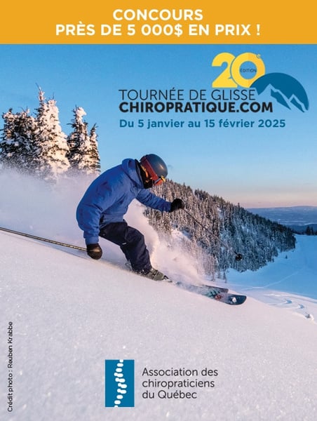 Concours L’Association des chiropraticiens du Québec - Un séjour de ski d'une valeur de 4500$ à gagner!