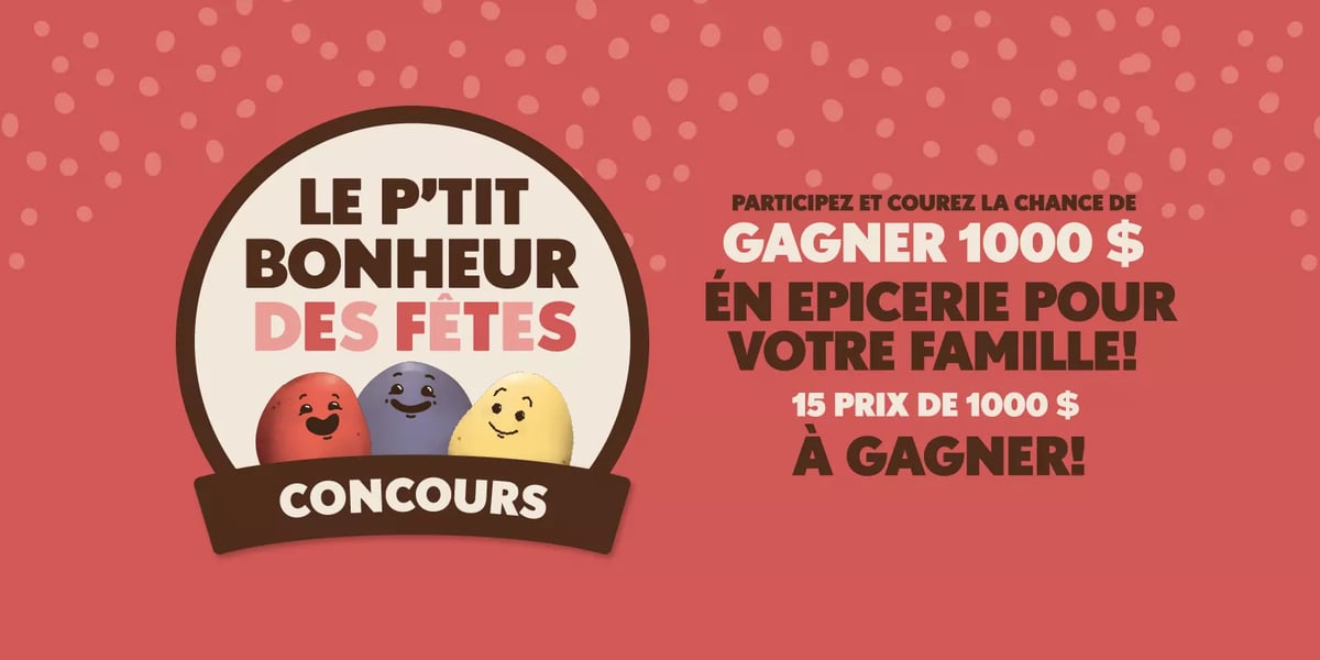 Concours Le p’tit bonheur des Fêtes!