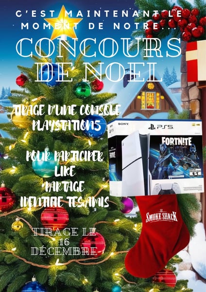 Concours Le Smoke Shack - Gagnez une PS5 !