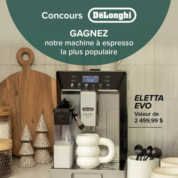 Concours Linen Chest - Gagnez la machine à espresso Eletta Evo!