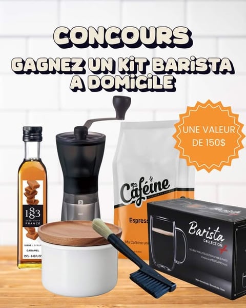 Concours Ma Caféine - Gagnez un kit Barista à domicile ! Concours Ma Caféine - Gagnez un kit Barista à domicile !