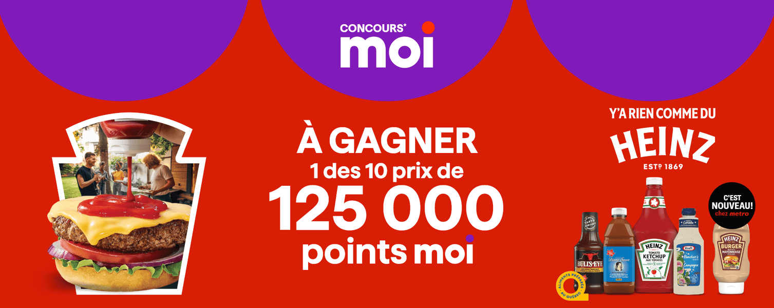 Concours Metro Gagnez 1 des 10 prix de 125 000 points!