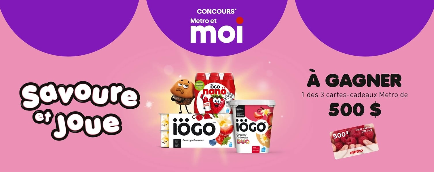 Concours Metro - Gagnez 1 des 3 cartes-cadeaux Metro de 500 $! Concours Metro - Gagnez 1 des 3 cartes-cadeaux Metro de 500 $!