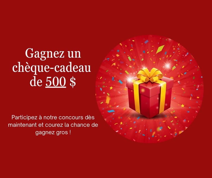 Concours Mobilier Félix Valois Chèque-Cadeau de 500$