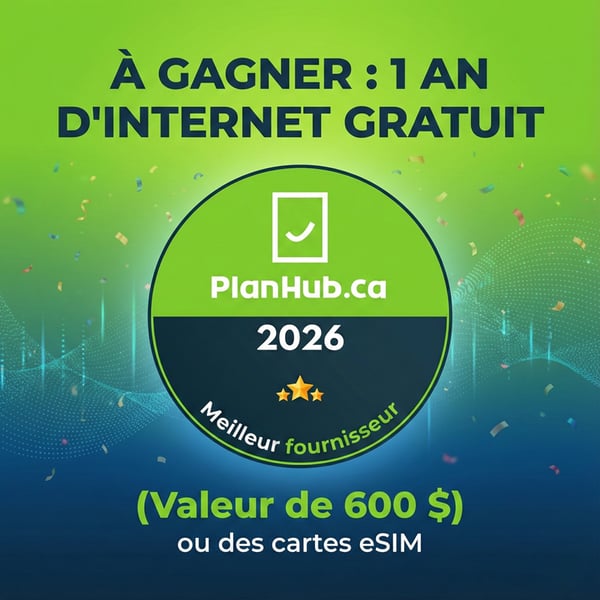 Concours PlanHub.ca 1 AN d'internet GRATUIT