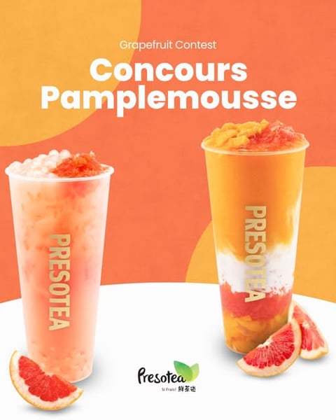 Concours Presotea Montréal - Gagnez 2 thés aux perles de chez Presotea Concours Presotea Montréal - Gagnez 2 thés aux perles de chez Presotea