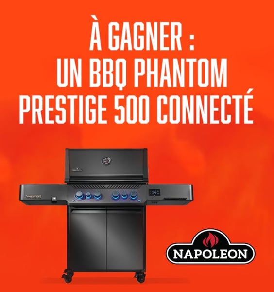 Concours RDS Gagnez un BBQ Napoléon Phantom Prestige 500 connecté!