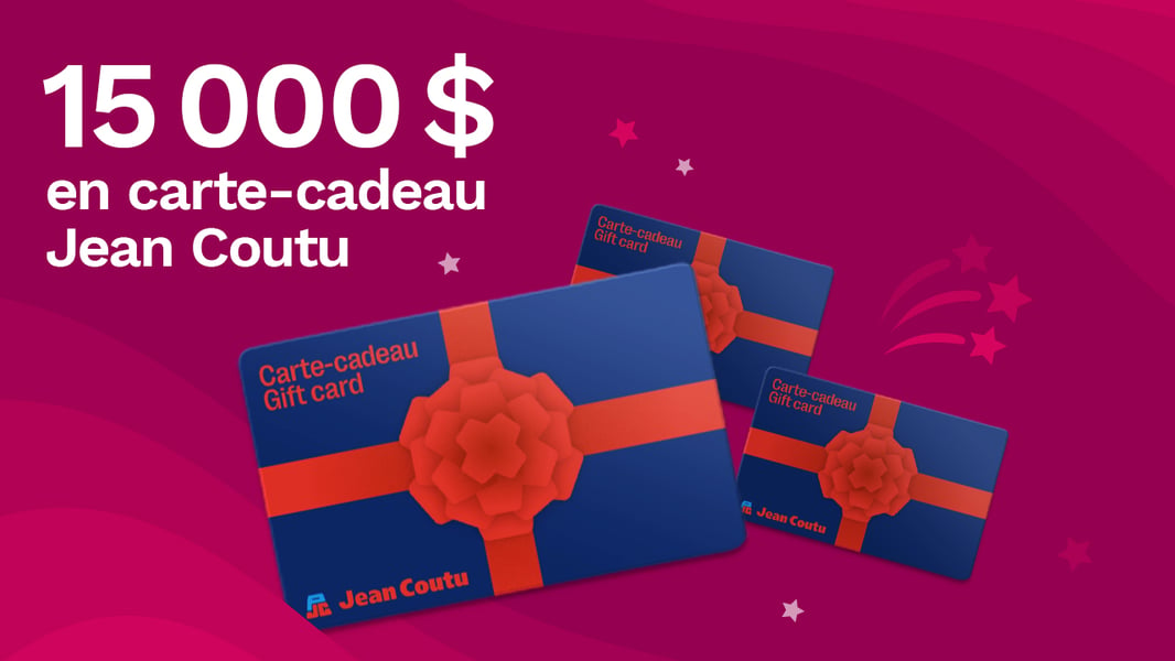 Concours Rythme 105,7 - 15 000$ en cartes-cadeaux Jean Coutu à gagner!