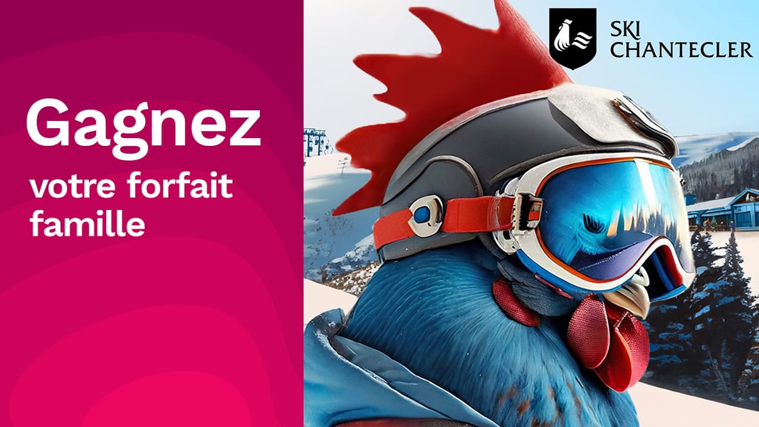 Concours Rythme 105,7 - Gagnez 4 billets pour skier en famille à Ski Chantecler!