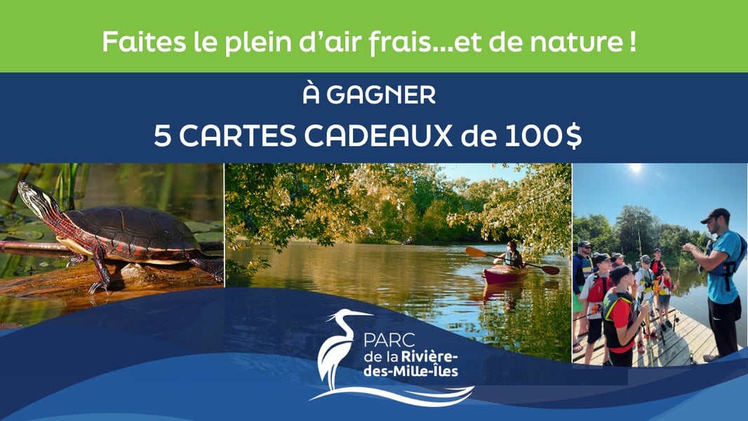 Concours Rythme Fm 105,7 Gagnez un forfait pour une location d'embarcations au Parc de la Rivière-des-Mille-Îles!
