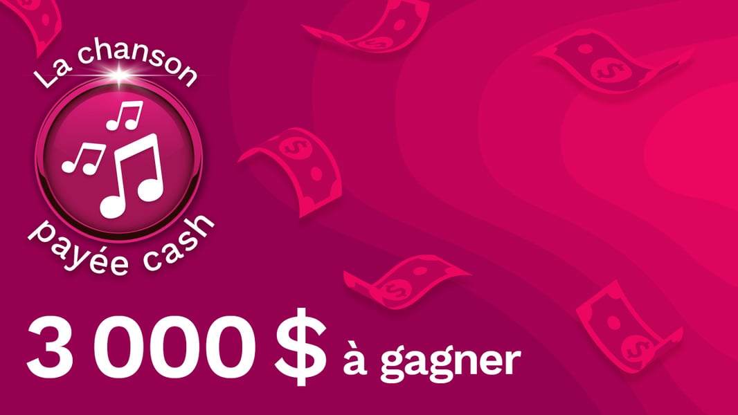Concours Rythme FM 93.7 - 98.1 - 3 000$ à gagner avec La chanson payée cash! Concours Rythme FM 93.7 - 98.1 - 3 000$ à gagner avec La chanson payée cash!