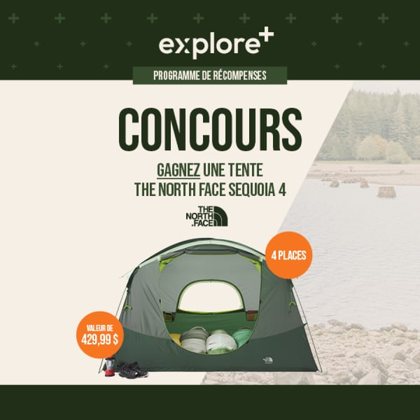 Concours SAIL - Gagnez une tente Sequoia 4 de The North Face ! Concours SAIL - Gagnez une tente Sequoia 4 de The North Face !