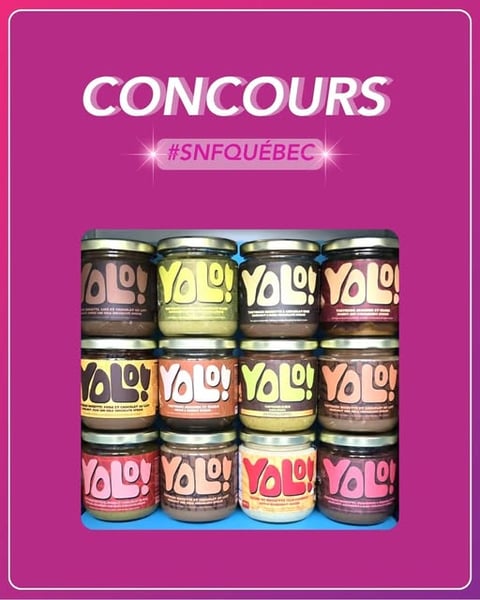 Concours Salon national de la femme de Québec - Gagnez des tartinades YOLO Nuts!