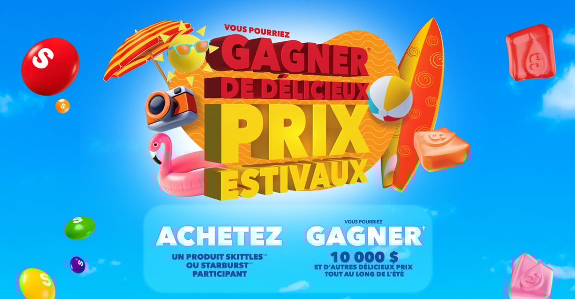 Concours Skittles et Starburst 10 000$ en Argent à GAGNER