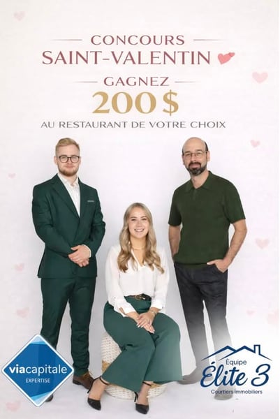 Concours St-Valentin ÉquipeÉlite3- Gagnez 200 $ pour le restaurant de votre choix!