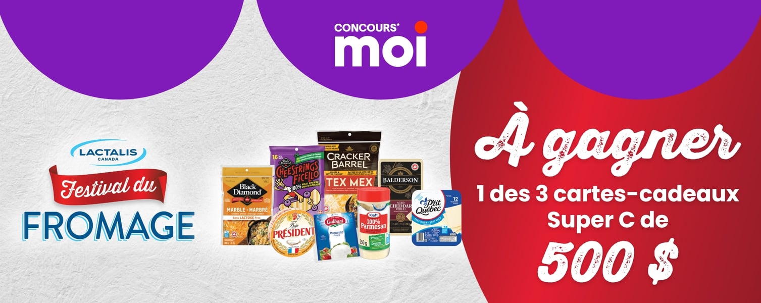 Concours Super C - Gagnez 1 des 3 cartes-cadeaux Super C de 500 $.