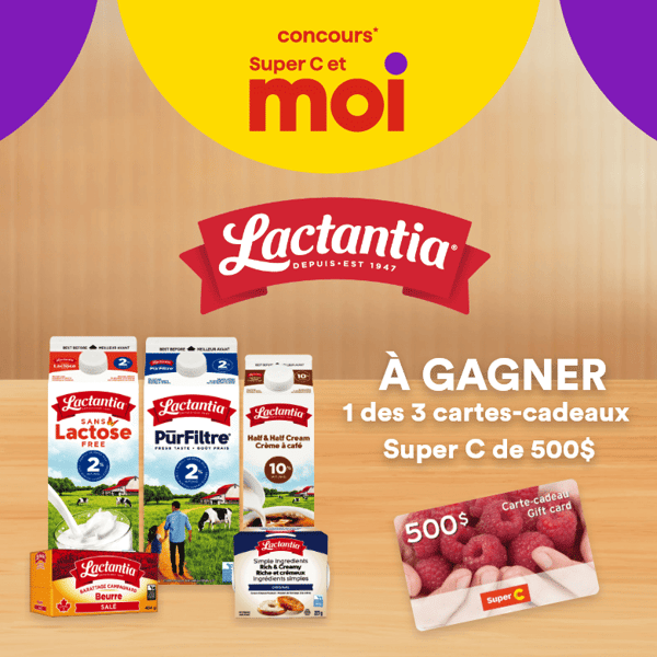 Concours Super C - Gagnez 1 des 3 cartes-cadeaux Super C de 500$! Concours Super C - Gagnez 1 des 3 cartes-cadeaux Super C de 500$!