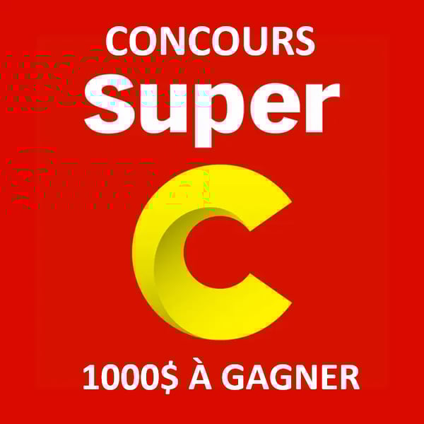 Concours Carte-cadeau 1 000$ Super C à GAGNER - Sondage Concours Carte-cadeau 1 000$ Super C à GAGNER - Sondage
