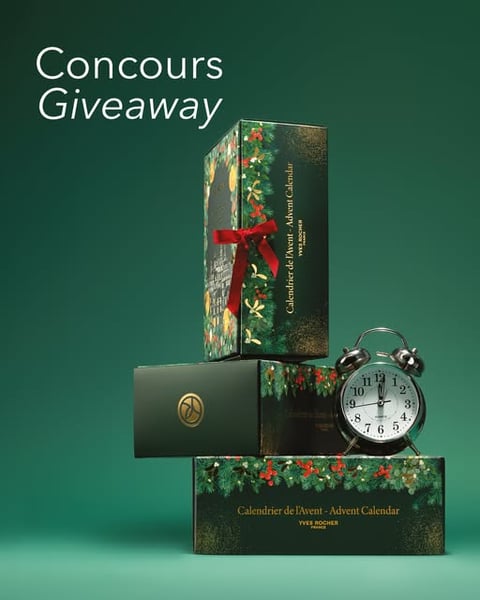 Concours Yves Rocher Canada - Plongez dans la magie des fêtes avec notre calendrier de l’Avent édition 2025! Concours Yves Rocher Canada - Plongez dans la magie des fêtes avec notre calendrier de l’Avent édition 2025!