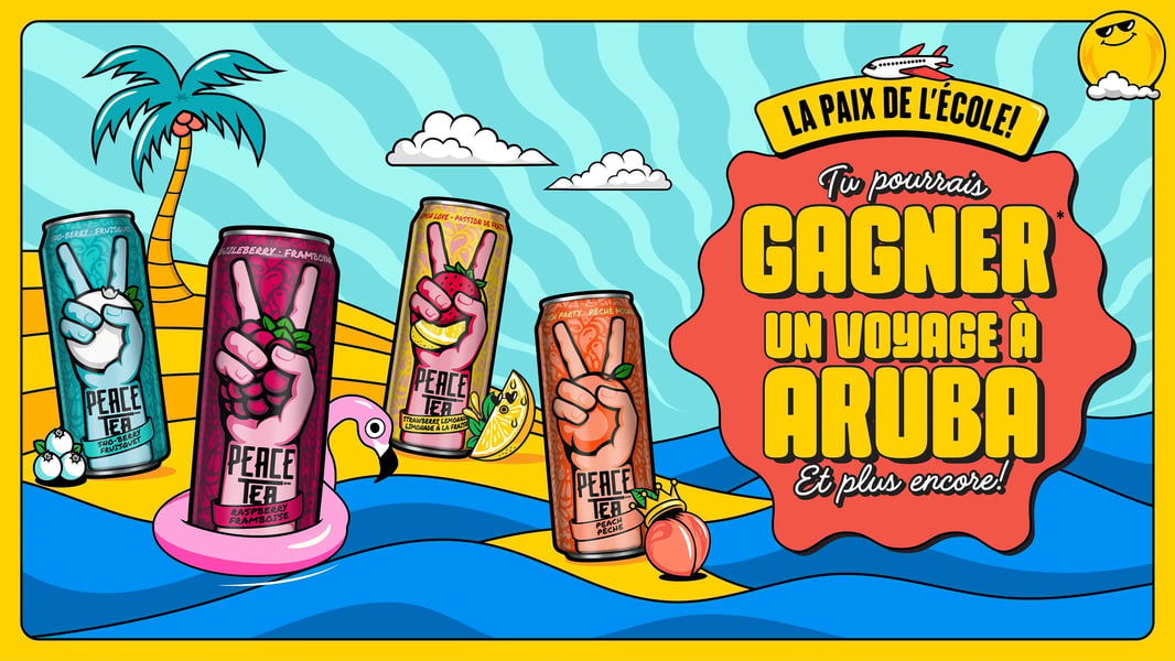 Gagnez un voyage de rêve à Aruba avec le Concours Peace Tea !
