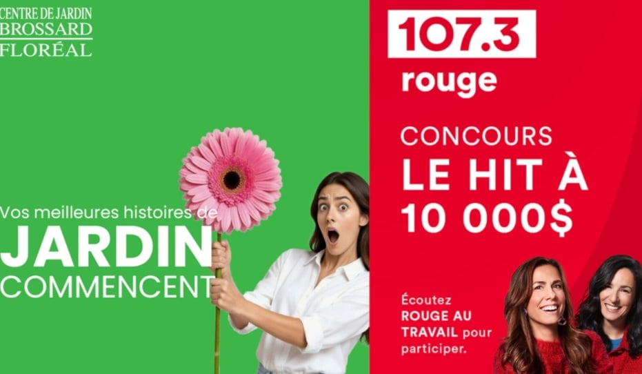 Concours 107.3 Rouge FM Gagnez jusqu'à 10 000$!